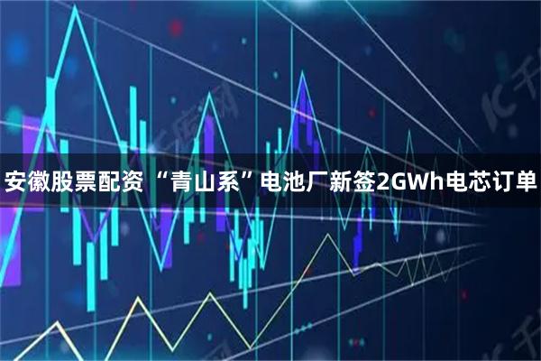 安徽股票配资 “青山系”电池厂新签2GWh电芯订单