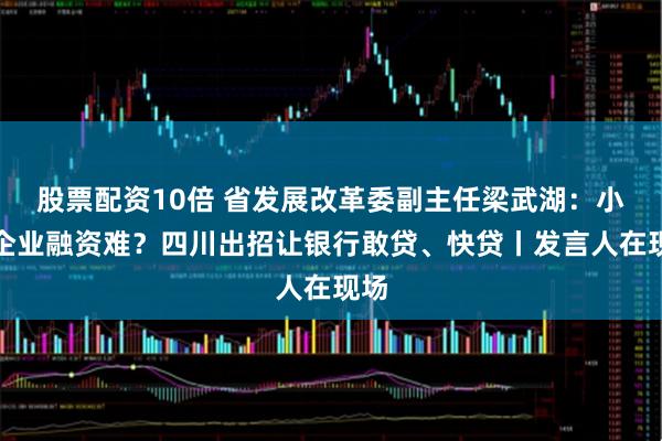 股票配资10倍 省发展改革委副主任梁武湖：小微企业融资难？四川出招让银行敢贷、快贷丨发言人在现场